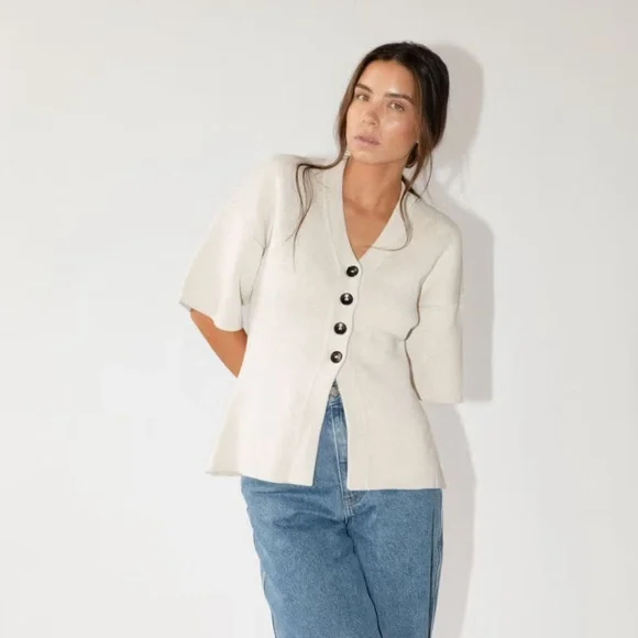 James Street Co. Sade Sweater Canvas M - Picture 1 of 7